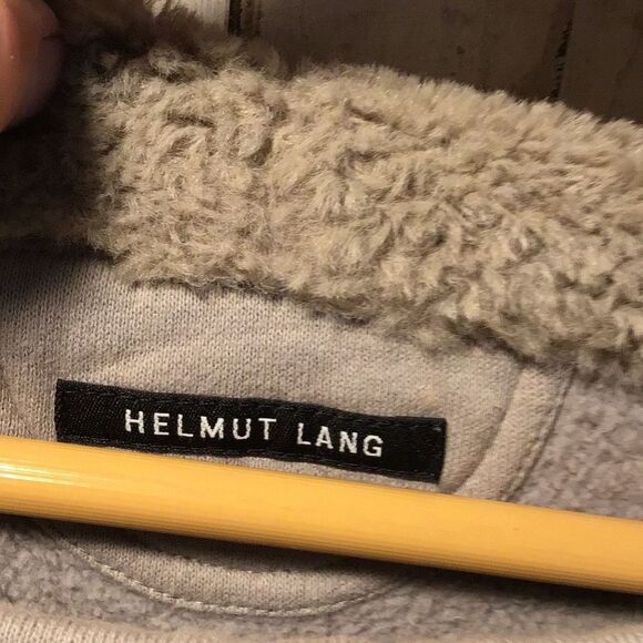 Helmut Lang Gray Lace-Up Hoodie - Picture 5 of 8